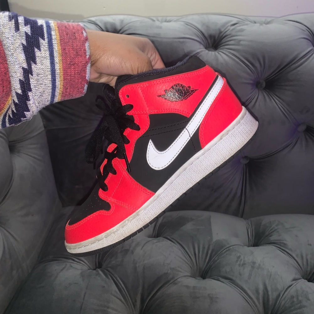 Pink and Black Air Jordan